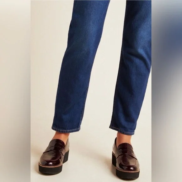 Levi's Dark Blue Denim Overalls with Striped Sweater - Picture 7 of 16